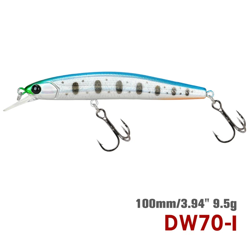 DW70 100SP サスペンドミノー 100mm/9.5g TSURINOYA / ツリノヤ