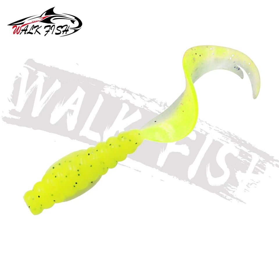 カーリーテールワーム 55/75mm 10本入 WALK FISH / ウォークフィッシュ