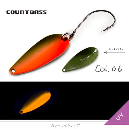 ブラス トラウトスプーン 2.4g/4g COUNTBASS / カウントバス