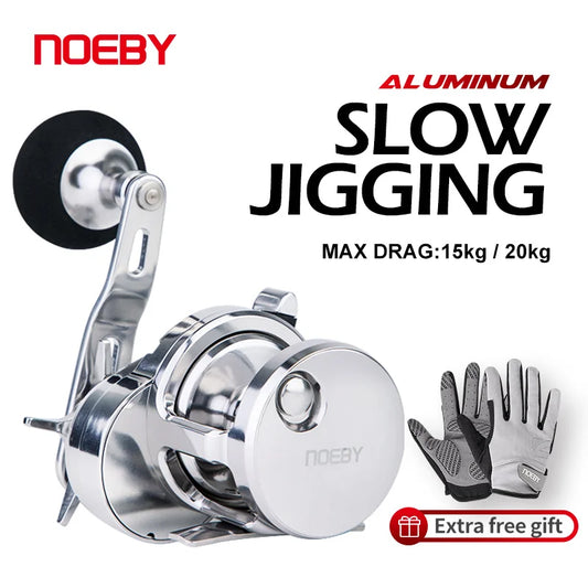 NOEBY / ノービ JG1500/2500 スロージギングリール ギア比5.2:1