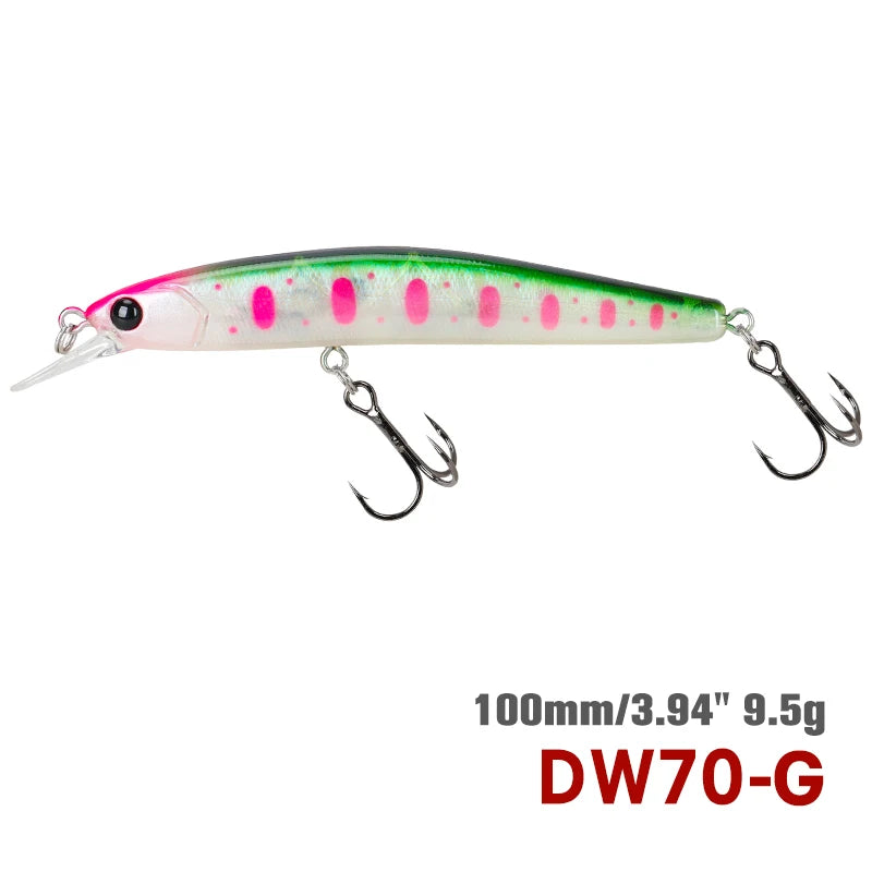 DW70 100SP サスペンドミノー 100mm/9.5g TSURINOYA / ツリノヤ