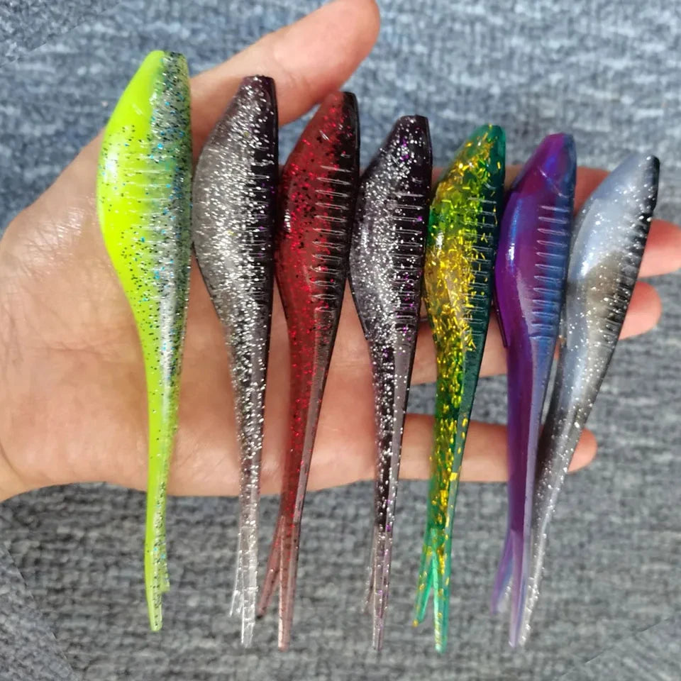 スプリットテールワーム 120mm 10g フローティング 5本入 WALK FISH / ウォークフィッシュ