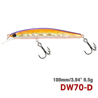 DW70 100SP サスペンドミノー 100mm/9.5g TSURINOYA / ツリノヤ