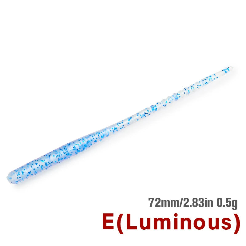 ラーカー アジング・メバリングワーム 72mm/0.5g 12本入り TSURINOYA / ツリノヤ