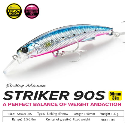 ストライカー90S ヘビーシンキングミノー 90mm/37g TSURINOYA / ツリノヤ