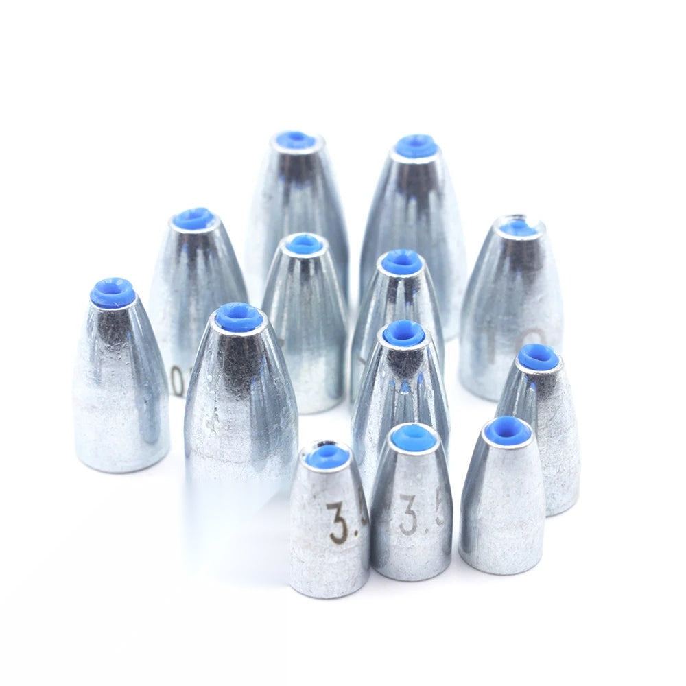 カーボンスチール シンカー 25個入り 1/8オンス（3.5g）〜3/4オンス（20g） 全6重量